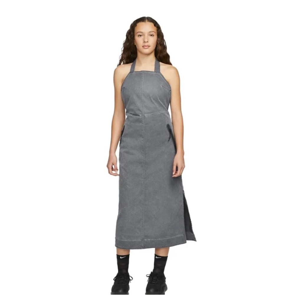 Nike Sportswear Dri-Fit Tech Pack Woven Aprin Black Dress Women’s Small